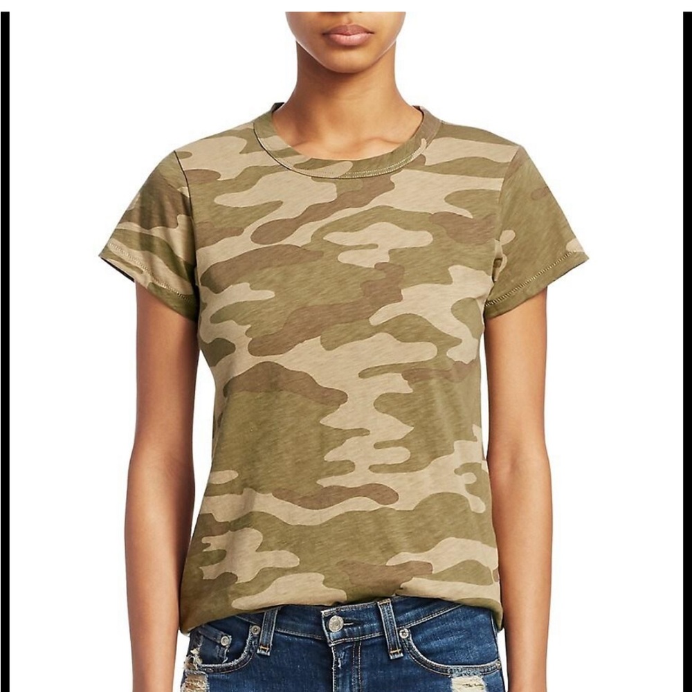 Rag & Bone Green Camo Tee